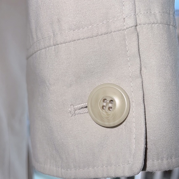 London Fog Trench Walking Car Rain Coat Tan Size Large L - Picture 4 of 10